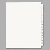 AVERY-DENNISON / Avery style legal side tab dividers, tab titles 1-25, 11 x 8-1/2, 26/set / AVE11370...