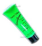 Peinture Visage et Corps - UV Vert - Fluorescente sous Lumière Noire ( UV ) 10ml