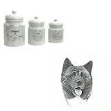 Akita Canister Set, Porcelain by Rosalinde