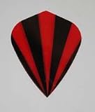 5 Sets - RED STRIPES - Hard Poly flights