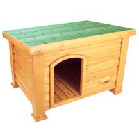 Precision Pet Outback Log Cabin Dog House, Medium, 45 1/2" x26 5/8" x 27 1/2"