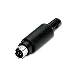 Cables to Go 01747 6-Pin Mini-Din Connector, Male (Black)
