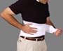 Lumbosacral Support Back Brace With Ventilated Elastic. Also provides support to the abdomen