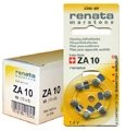 10 Packs (60 Batteries) Renata Swiss Made Size 10 Batteries