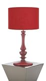 Baroque Resin Table Lamp Red