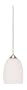 Nuvo 60/652 Arctic White Brandy Pendant with Butterscotch Glass, Brushed Nickel