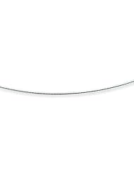 Sterling silver round omega necklace 1.2mm, 18 inch