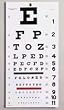 Snellen Eye Chart 22" L x 11" W
