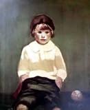 Art Poster Print - Boy with a Baseball - Artist: George B. Luks- Poster Size: 24 X 20