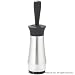 Chef'n CityGrind 9-Inch Softkote Salt Grinder, Brushed Finish/Anthracite