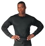 Black ECWCS Polypropylene Thermal Long Underwear - Crew Neck Top