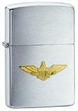 Brushed Chrome Lighter Navy Wing