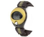 Pulsar Spoon Mens Black And Gold Nylon Strap Watch PZX005