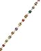 Round Glass Bead & Sequin Anklet