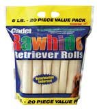 I M S Trading Corp Rawhide Retriever Roll 20 Pack - 06202