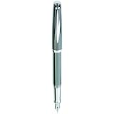 Marquis Claria Fountain Pen with Medium Nib, Blue Lacquer and Chrome Accents (WM/750/BLU)