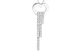 14K White Gold 0.15ct. Heart Diamond Pendant