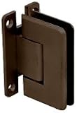 CRL Oil Rubbed Bronze Pinnacle 337 Series Adjustable Wall Mount Full Back Plate Hinge