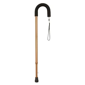 Duro-Med Retractable Ice Tip Cane, Bronze