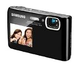 Samsung ST100 - Digital camera - compact - 14.2 Mpix - optical zoom: 5 x - supported memory: microSD, microSDHC - black