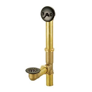 Design House 529842 Brass Trip Waste Shower Drain
