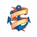 Health & Personal Care : ANCHOR RIBBON Temporary Tattoo 2.5x3.5