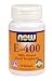 Nutrition Facts:Serving Size (gel) 1Servings Per 200Vitamin E (IU) 400Ingredient Details:Free of: sugar yeast wheat corn milk. Other Ingredients: Vegetable oil concentrate gelatin glycerin and water. Suggested Use:As a dietary supplement take one softgel