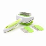 Bamboo Care Cat Slicker Bristle Brush and Combs 1 ea