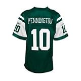 New York Jets NFL Reebok Replithentic Chad Pennington 10 Jersey by NFL Logo Gear