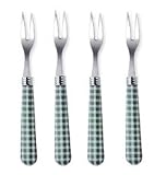 Cocktail Fork-Green Handle