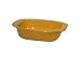 Chantal Ceramic Talavera Style 3 1/2 Quart Rectangular Baker, Glossy Curry Yellow