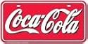 Coca Cola Logo License Plate