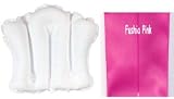 PINK Fuschia Vinyl plastic bathtub spa BATH Pillow TUB