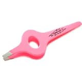 Tweezerman Wide Grip Slant Tweezer - Pink 1217-CR