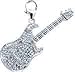 Guitar, 14K Gold Diamond Charm