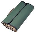 Lightweight Green Tartan Picnic Rug with Handle