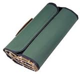 Lightweight Green Tartan Picnic Rug with Handle