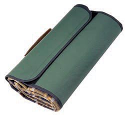  : Lightweight Green Tartan Picnic Rug with Handle