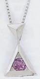 Silver Amethyst Necklace - SW130