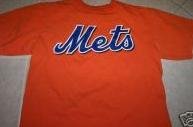 New York Mets Adult Replica Pullover Jersey By Majestic Athletic Size Medium