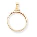 14k 1/4 oz American Eagle Screw Top Coin Bezel Pendant