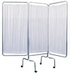 Privacy Screen With Three Panel Curtain For Patient Room