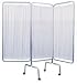 Privacy Screen With Three Panel Curtain For Patient Room