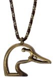 John Marshall Design Truck Duck Rear-View Mirror Hanger (Antique Brass)