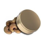 2 lb Extra Large Roasted Cashews Tin - Gold by Catoctin Kettle Korn