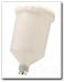 Spray Gun Paint Cup and Lid, Plastic 600cc