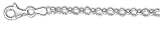 Sterling Silver 30 Inch X 3.0 mm Rolo Chain Necklace - Italian