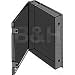 VUE-ALL POLYPROPYLANE SAFE-T-BINDER WITHOUT RINGS BLACK