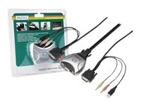 Digitus - DS-11802-1 - Mini Commutateur KVM - DVI - 2 ports (DS-11802-1)