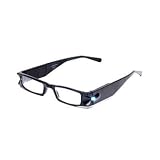 Lighted Reading Glasses 2.00 Unisex Frames
